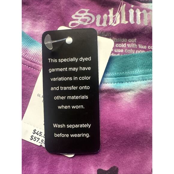 Sublime Mens T Shirt Multicolor Tie Dye Short Sleeves Crew Neck Graphic Size XXL - Picture 4 of 6